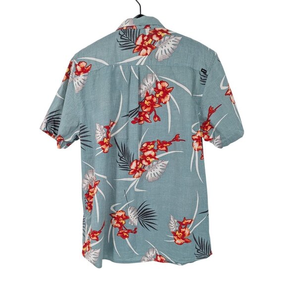 Rip Curl Hawaiian Shirt Button Up Men Size XL Standard Fit Floral Tropical Surf - Picture 2 of 9
